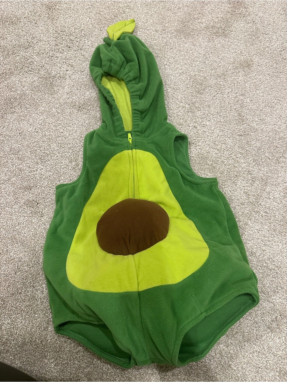 Carter's Green Avocado Toned Hooded Romper